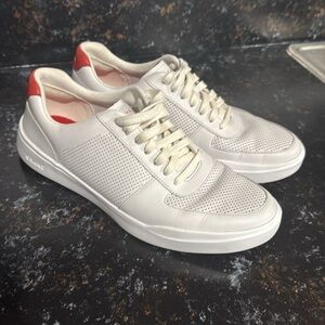 Cole Haan Grand Crosscourt Modern Sneaker, Optic White/Molten Lava, 9 (EUC)